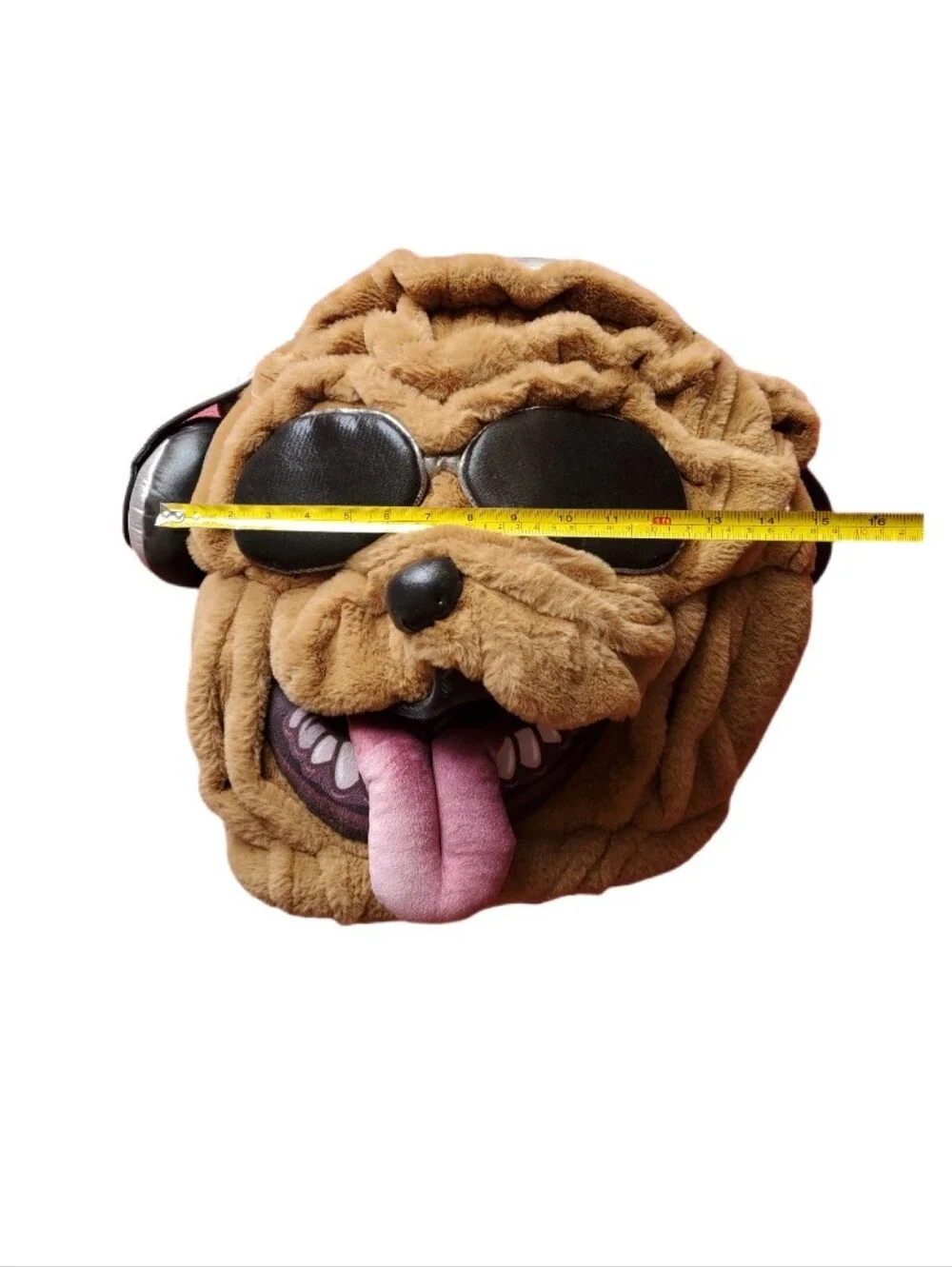 Bulldog Beat Cosplay Mascot Halloween Plush Full Head Costume Mask